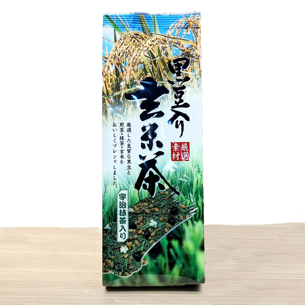 小原春香園 黒豆入り玄米茶 抹茶入り 150g | 創業明治八年 老舗茶舗 香ばしい丹波風黒豆&宇治抹茶&国産炒り玄米 鮮やかな水色と芳醇な味わい 低カフェイン ギフト プレゼント 日本のお茶