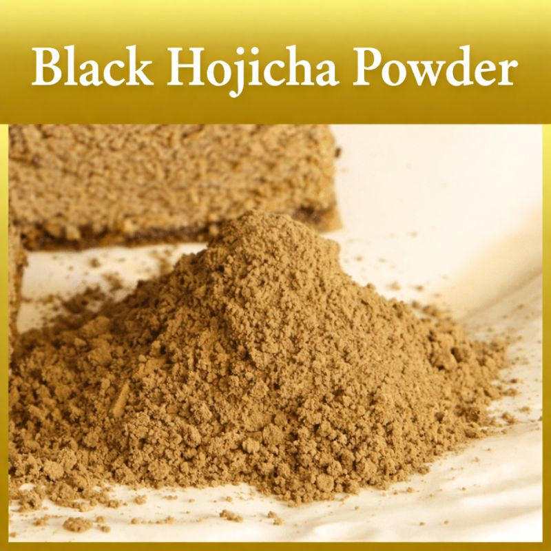 Japanese black roasted hojicha powder additive-free 30g