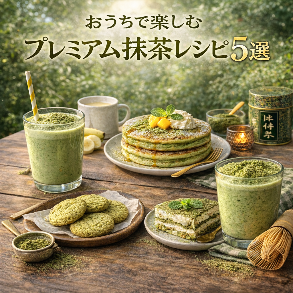おうちで楽しむプレミアム抹茶レシピ5選