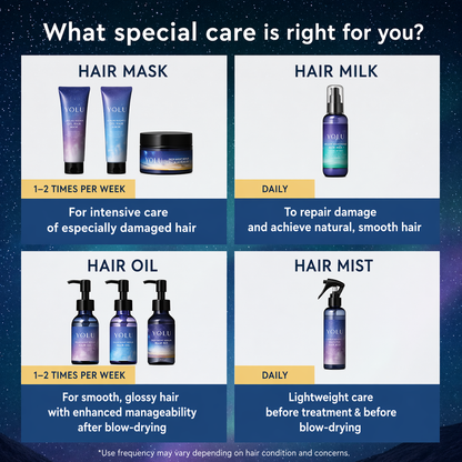 YOLU ヨル ヘアミルク メロウナイトリペア 80ml｜ナイトケア 洗い流さないトリートメント ダメージ補修 保湿 サラツヤ髪 日本製