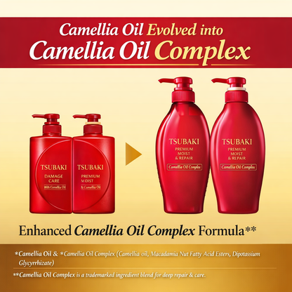 Fine Today TSUBAKI Premium Moist & Repair Conditioner 450ml | Contains Camellia Oil for Damage Repair and Moisturizing Hair Care