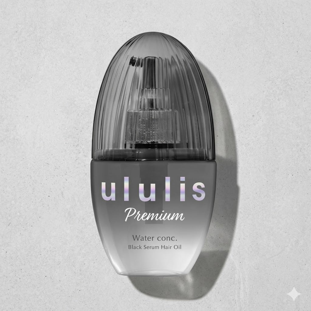 ululis ウルリス プレミアム ウォーターコンク ブラックセラム ヘアオイル 100mL｜保湿 ダメージケア ツヤ髪 うねりケア アウトバスヘアオイル 日本製