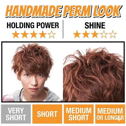 ギャツビー ムービングラバー ルーズシャッフル 80g マンダム ヘアワックス メンズ パーマ風 くしゃっと 無造作 ミディアム 整髪料 GATSBY