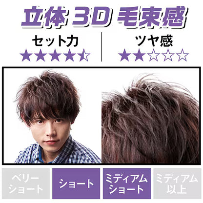 ギャツビー ムービングラバー ワイルドシェイク 80g マンダム ヘアワックス メンズ 立体感 ハード 束感 ショート 整髪料 GATSBY