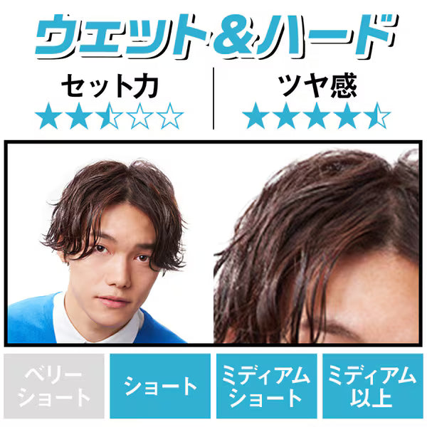 ギャツビー ムービングラバー クールウェット 80g マンダム ヘアワックス メンズ 濡れ髪 ツヤ グロス ジェル 整髪料 GATSBY