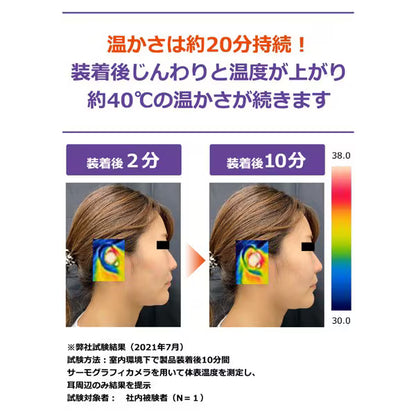 小林製薬 ナイトミン 耳ほぐタイム 本体（イヤーピース2サイズ＋発熱体5セット） | 耳から温める 安眠グッズ 耳温熱 じんわり温感 約20分 リラックス 睡眠サポート 就寝前 快眠ケア