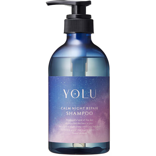 YOLU ヨル カームナイトリペア シャンプー 440ml ナイトケア シャンプー 保湿 ダメージ補修 うねり 乾燥 パサつき ツヤ髪 夜間美容 日本製