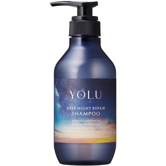 YOLU ヨル ディープナイトリペア シャンプー 400ml ナイトケア シャンプー ダメージ補修 カラー ブリーチ ハイダメージ 枝毛 切れ毛 保湿 ツヤ髪 夜間美容 日本製