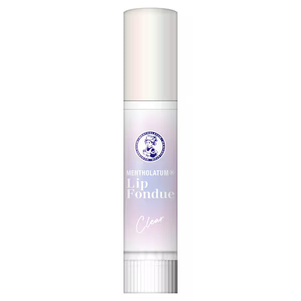Mentholatum Lip Fondue Clear, Fragrance-Free, Moisturizing Lip Gloss, Plump Lips, Chapped Lip & Dryness Prevention, High Moisture, Translucent, Shine, Lip Care, Rohto Pharmaceutical