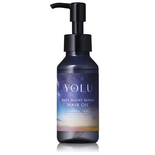 YOLU ヨル ヘアオイル ディープナイトリペア 80ml 日本製 夜間集中補修 洗い流さないヘアトリートメント ダメージケア うるおい 艶髪 ヘアケアオイル