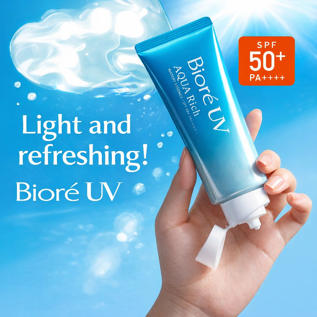 ビオレUV アクアリッチ ウォータリーエッセンス SPF50+ PA++++ 日焼け止め 70g スーパーウォータープルーフ UVケア