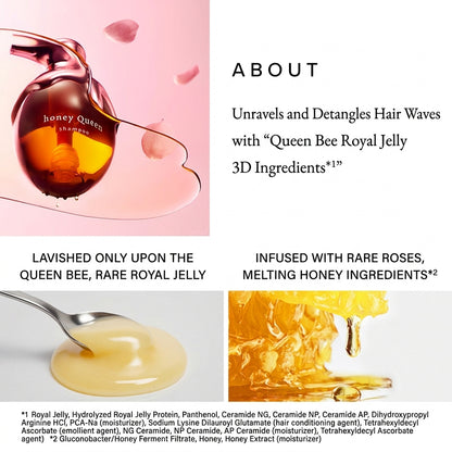 ReFa Honey Queen Leave-In Treatment Rose 130mL | Leave-in Treatment Frizz Control Hair Serum Salon Quality