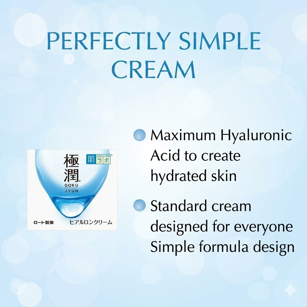 肌ラボ 極潤 ヒアルロンクリーム 50g｜2種のヒアルロン酸配合 高保湿 ぷるぷるジェルクリーム 無香料 日本製 Hada Labo