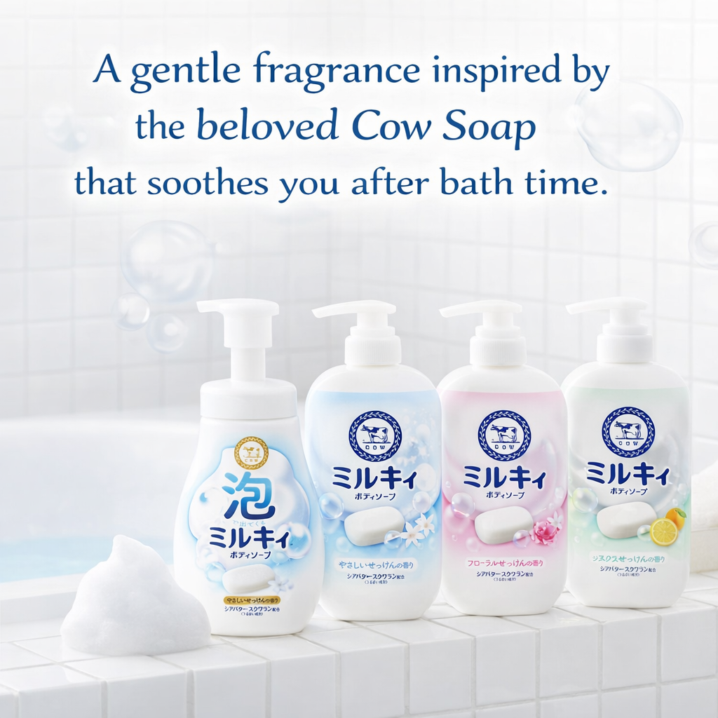 カウブランド ミルキィボディソープ やさしいせっけん ポンプ付 500ml