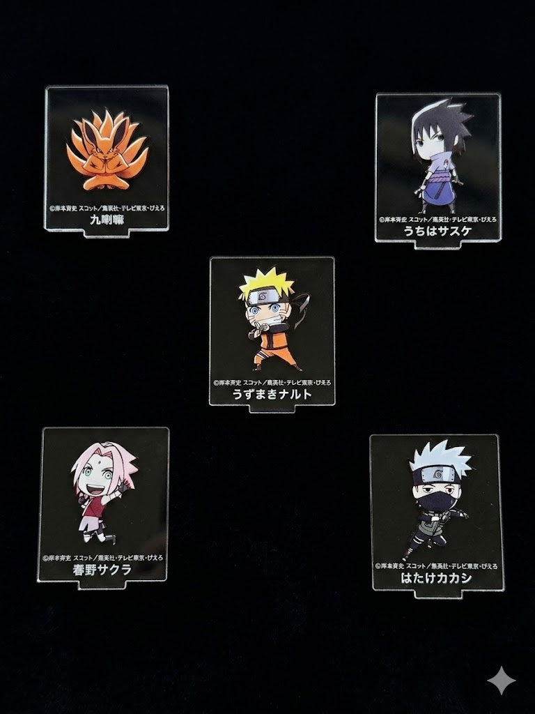 【アウトレット】NARUTO アクリルスタンド 5種セット｜ナルト サスケ サクラ カカシ 九喇嘛 デフォルメ キャラクター アクスタ Anime Japan