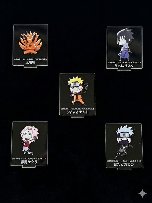 【アウトレット】NARUTO アクリルスタンド 5種セット｜ナルト サスケ サクラ カカシ 九喇嘛 デフォルメ キャラクター アクスタ Anime Japan