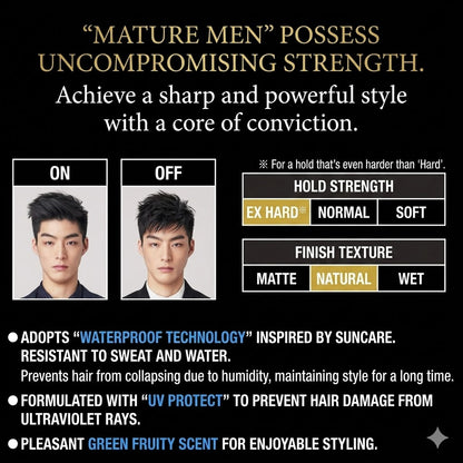 uno エクストリームハード 80g 超強力ヘアワックス メンズ スタイリング剤 湿気で崩れない 紫外線ダメージケア ウーノ