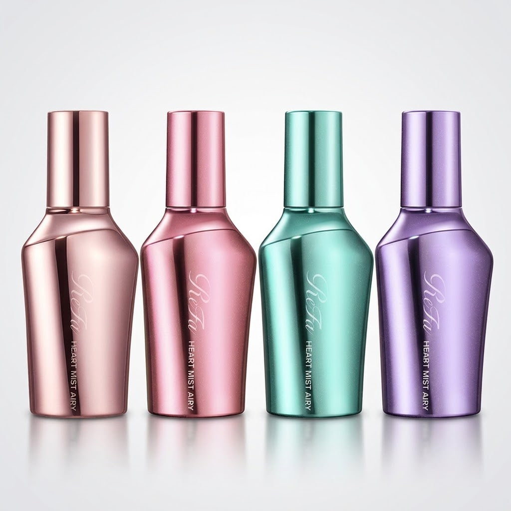 ReFa Heart Mist Airy (Rose Gold / M Pink / M Mint Green / M Purple) 150mL | Choice of 4 Colors, Stylish Finishing Hair Mist, Light & Airy, Keeps Hair Silky Smooth, Damage Repair, Peach Savon Scent, Present, Gift, MTG, Japanese Hair Care