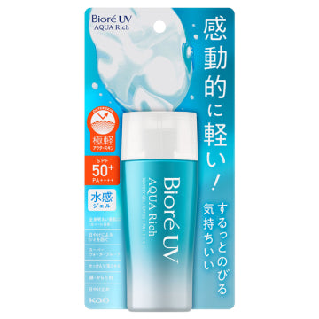 ビオレUV アクアリッチ ウォータリージェル SPF50+ PA++++ 日焼け止め 70ml ホワイトミュゲの香り