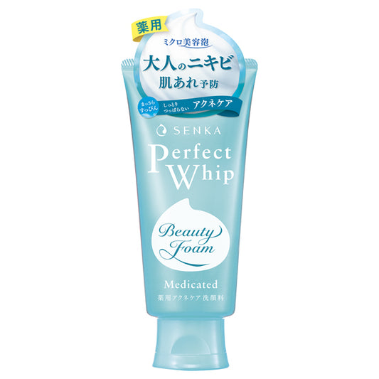 SENKA パーフェクトホイップ アクネケア 薬用洗顔フォーム 120g｜ニキビ予防・肌荒れ防止・毛穴ケアに
