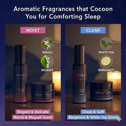 YOLU ヨル スキン オーバーナイト セラム クリア 45ml 美容液 毛穴ケア ナイトセラム 透明感 皮脂バランス 保湿 ナイアシンアミド配合