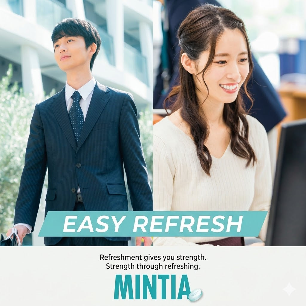 Asahi MINTIA +VOiCE Lemon Ginger 30 Tablets | Refreshing Tablets | Confectionery | Refreshing Mint | Made in Japan Asahi MINTIA