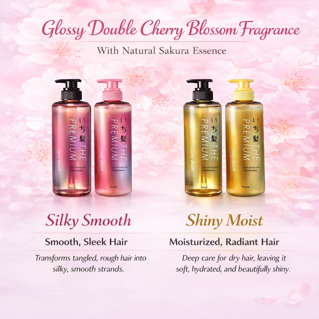 いち髪 THE PREMIUM シルキースムース エクストラダメージケア 導入美容液inシャンプー 480ml　ノンシリコン