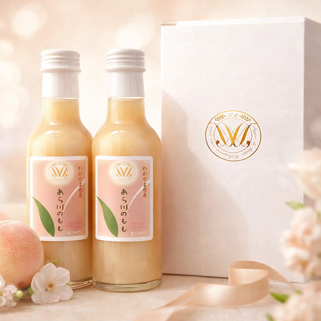 和歌山県 桃山町のあら川のももを使った 桃ドリンク 200ml ×2本セット