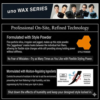 uno エクストリームハード 80g 超強力ヘアワックス メンズ スタイリング剤 湿気で崩れない 紫外線ダメージケア ウーノ