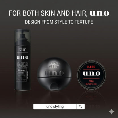 uno マットエフェクター 80g マット・ドライ質感 ヘアワックス メンズ スタイリング剤 超強力ホールド 紫外線ケア ウーノ