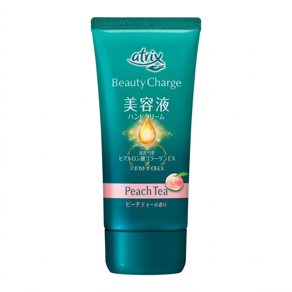 Atrix Beauty Charge Peach Tea scent 80g Kao Nivea Hand Cream High moisturizing serum Skincare Chapped hands Moisturizing cream Penetrating care