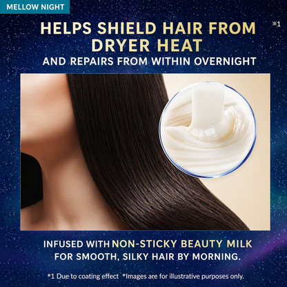 YOLU ヨル ヘアミルク メロウナイトリペア 80ml｜ナイトケア 洗い流さないトリートメント ダメージ補修 保湿 サラツヤ髪 日本製