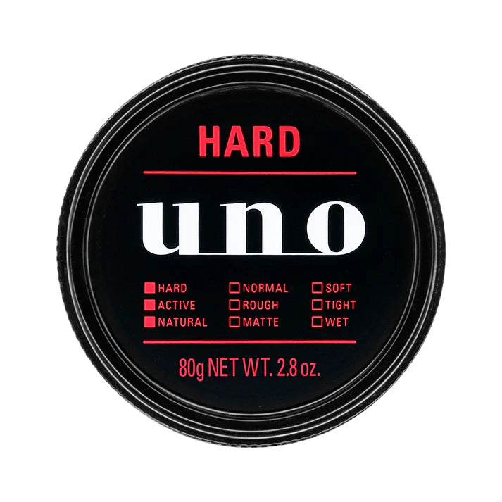 uno ハイブリッドハード 80g ナチュラル質感 ヘアワックス メンズ スタイリング剤 ハードなキープ力 湿気・紫外線ケア ウーノ