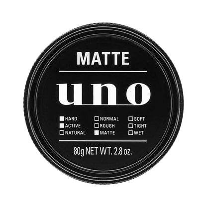 uno マットエフェクター 80g マット・ドライ質感 ヘアワックス メンズ スタイリング剤 超強力ホールド 紫外線ケア ウーノ