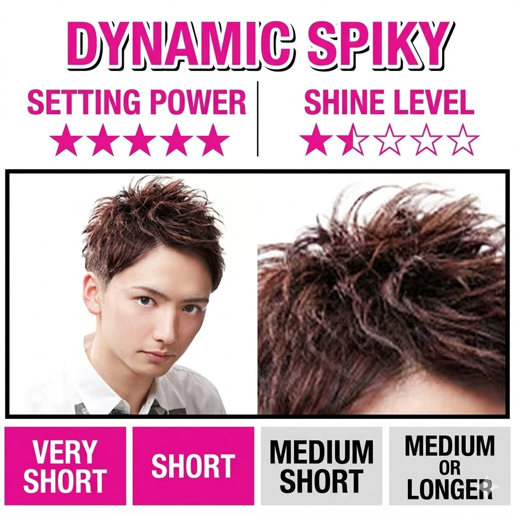 ギャツビー ムービングラバー スパイキーエッジ 80g マンダム ヘアワックス メンズ 超強力 立ち上げ ハード 整髪料 GATSBY