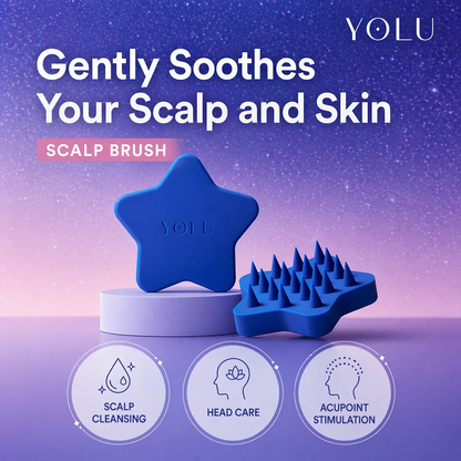 YOLU ヨル スカルプブラシ 頭皮ブラシ シャンプーブラシ 頭皮クレンジング＆マッサージ シリコンブラシ 頭皮ケア 血行促進 リラックス バスタイム用