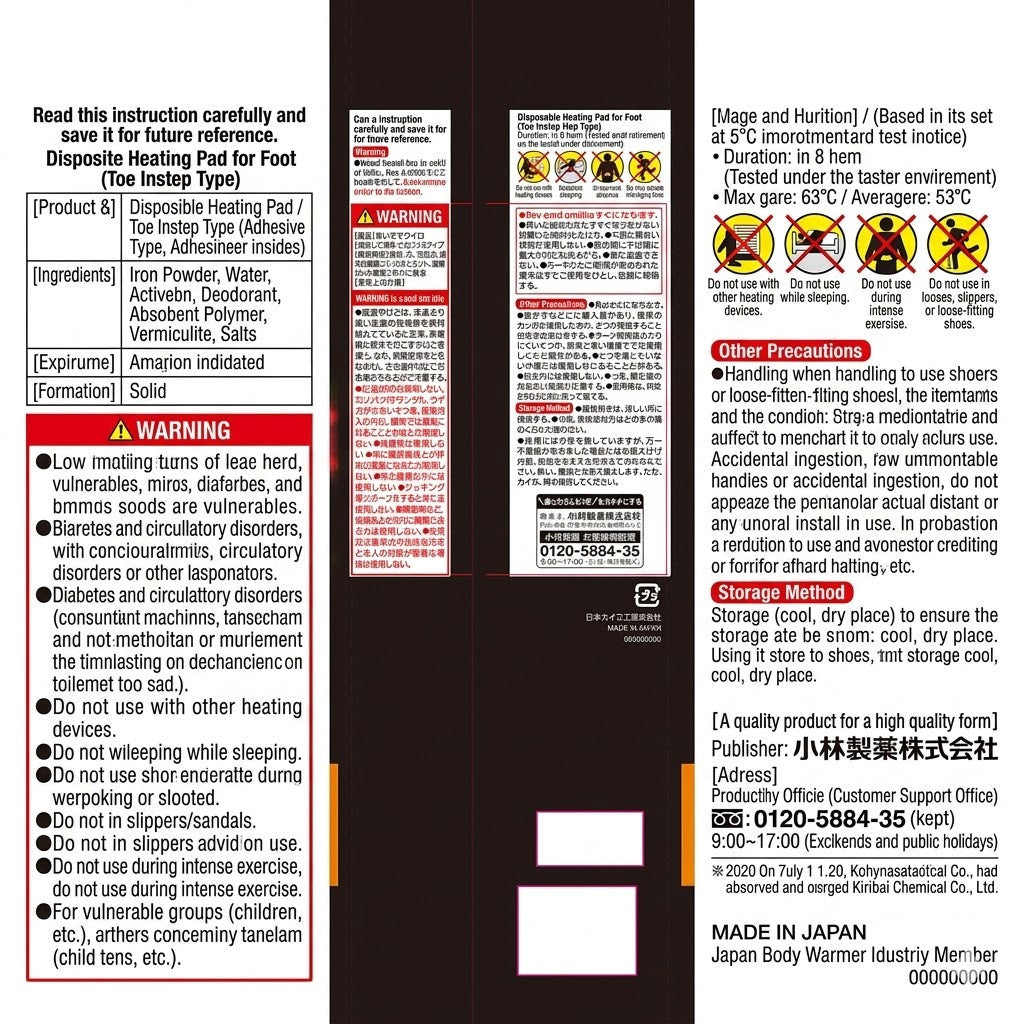 桐灰カイロ マグマ くつ用敷く 超ロング 3足分｜靴用カイロ 足元用 25cm 9時間持続 男女兼用 防寒 日本製