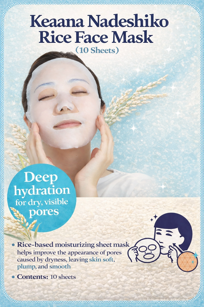 Keana Nadeshiko Rice Mask (10 sheets)