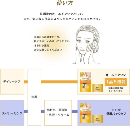 肌ラボ 極潤 パーフェクトゲル 100g｜高保湿 オールインワンジェル 化粧水 美容液 乳液 クリーム パック 1つで完了 日本製 Hada Labo