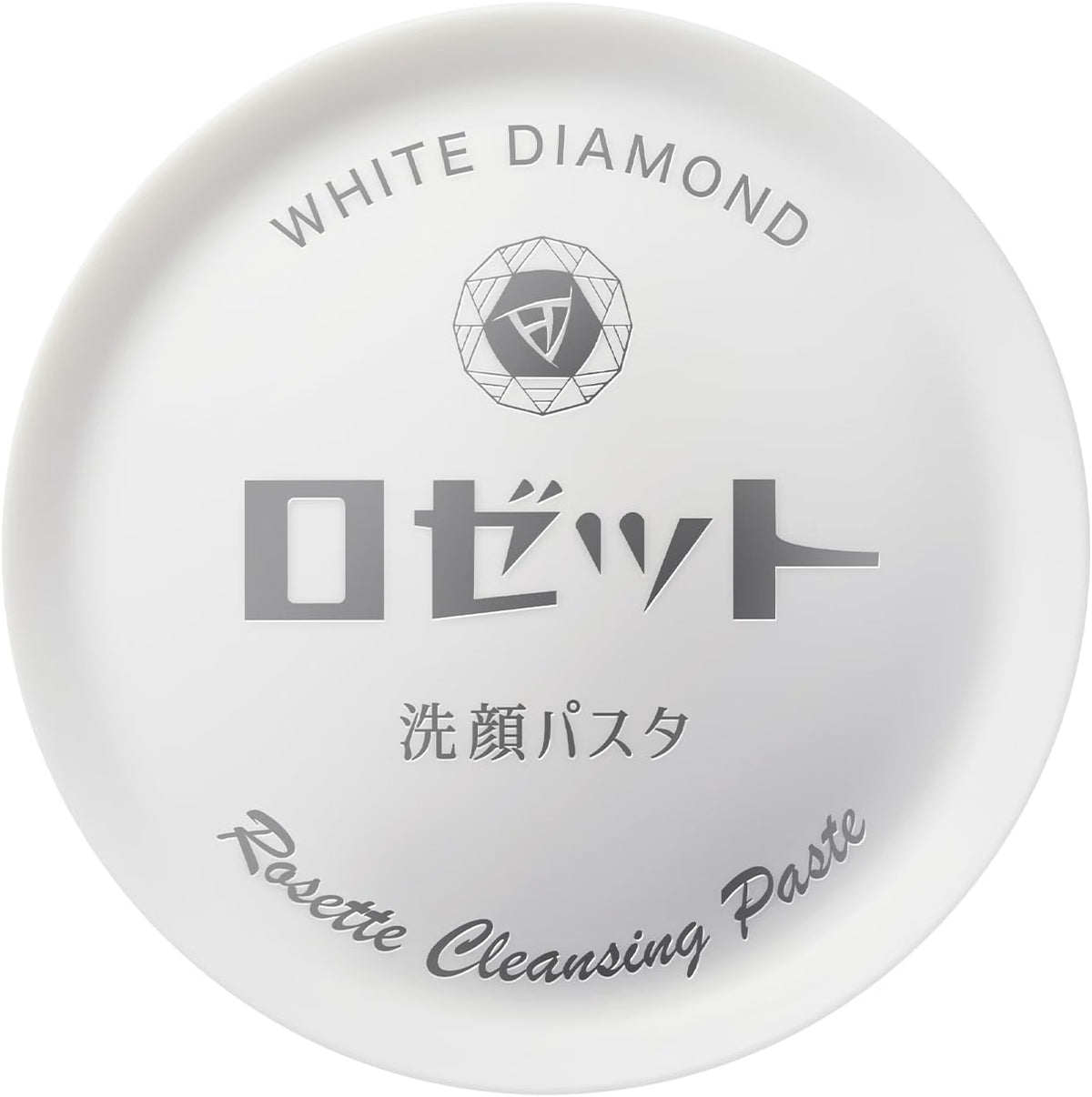 Rosette Face Wash Pasta White Diamond 90g | Sulfur-blend, Low-irritation, Presses Fully, Brightening, Radiant Skin, Diamond Powder, Japanese Face Wash