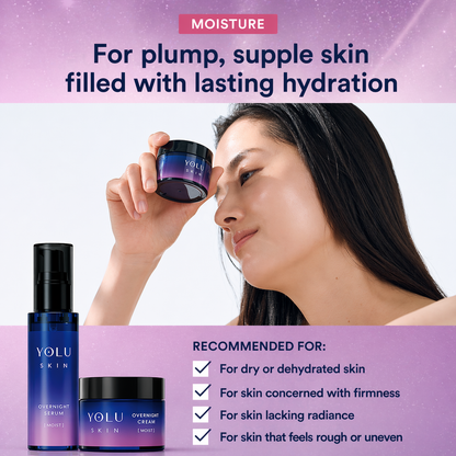 YOLU ヨル スキン オーバーナイト セラム モイスト 45ml 美容液 夜用スキンケア 保湿 乾燥肌 ハリ ツヤ ナイトケア