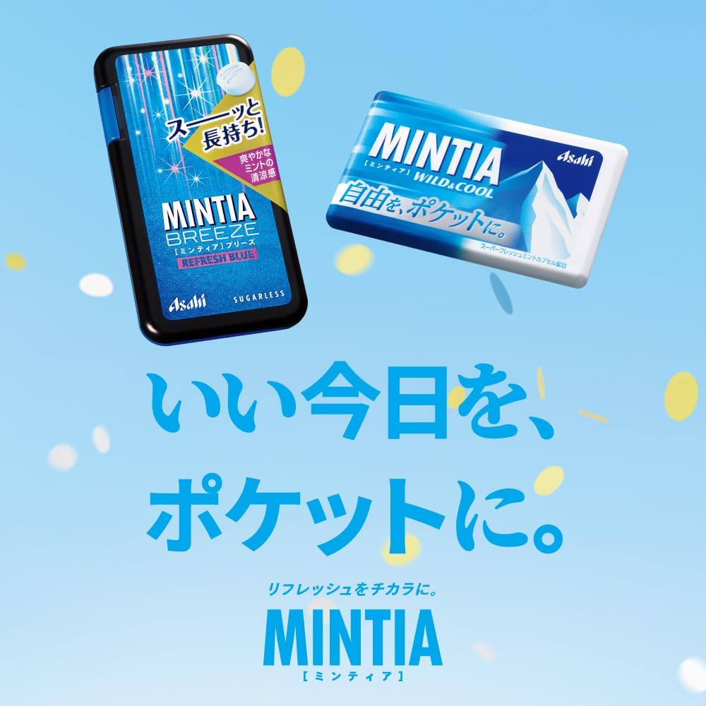 Asahi MINTIA +VOiCE Lemon Ginger 30 Tablets | Refreshing Tablets | Confectionery | Refreshing Mint | Made in Japan Asahi MINTIA