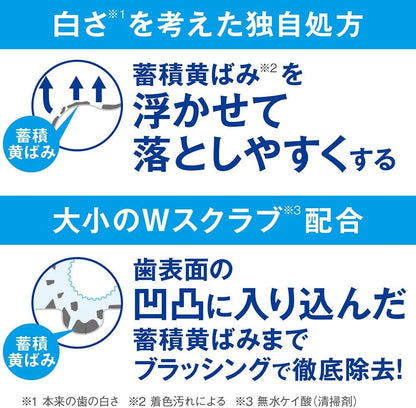 【医薬部外品】クリニカ アドバンテージ +ホワイトニング シトラスミント 130g｜高濃度フッ素1450ppm 歯磨き粉 虫歯予防 着色汚れ除去 LION