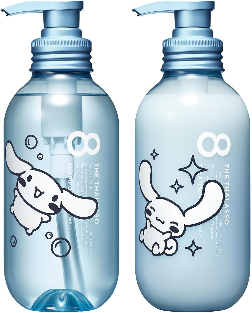 エイトザタラソ モイスト シャンプー475mL ＆モイストトリートメント 475mL シナモロール デザイン スペシャルキット A｜限定 サンリオ コラボ ヘアケアセット 日本製