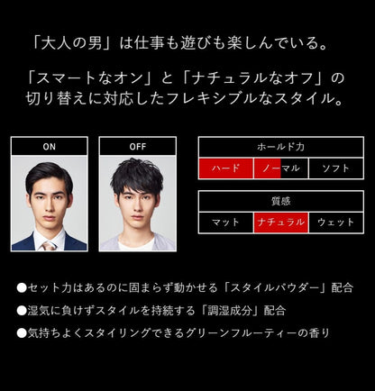 uno ハイブリッドハード 80g ナチュラル質感 ヘアワックス メンズ スタイリング剤 ハードなキープ力 湿気・紫外線ケア ウーノ