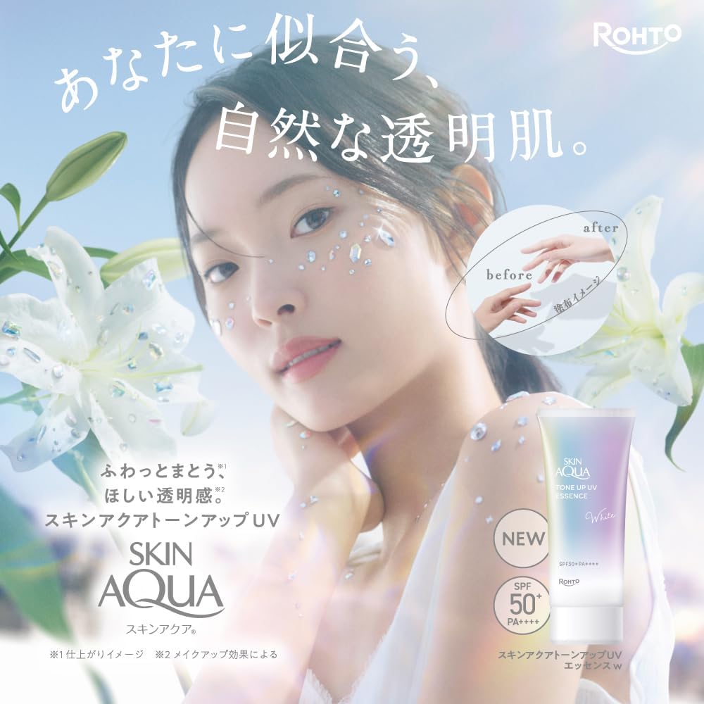 スキンアクア(SKIN AQUA)トーンアップUVエッセンス ホワイト 70g