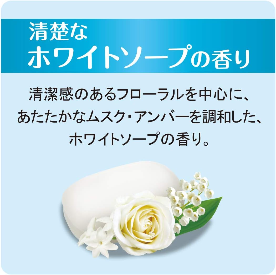 Cow Brand Bouncia Body Soap, White Soap Scent, Pump, 480ml