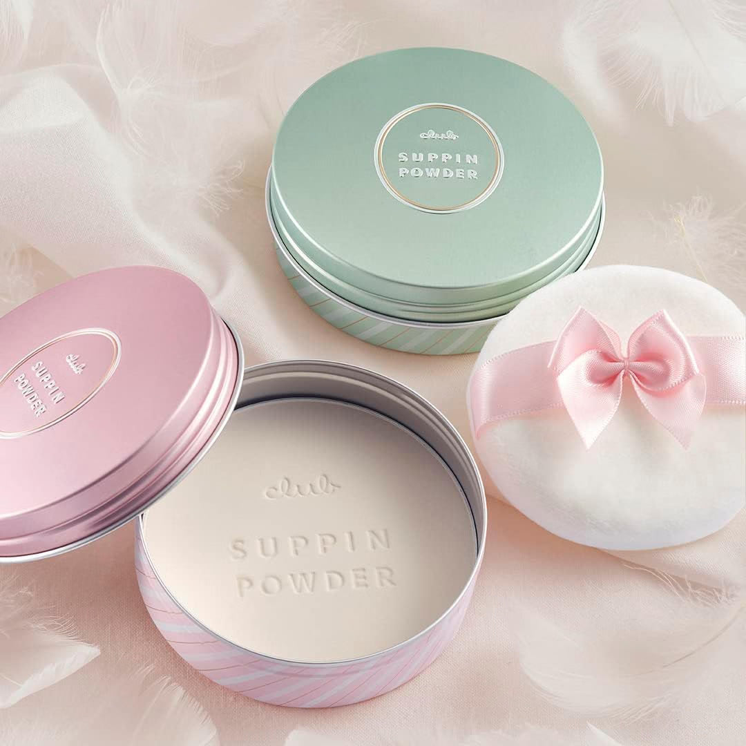 Club Suppin Powder C Pastel Rose Scent 26g | No Face Wash Required Skincare Powder Pore & Shine Control Club Cosmetics Japanese Cosmetics