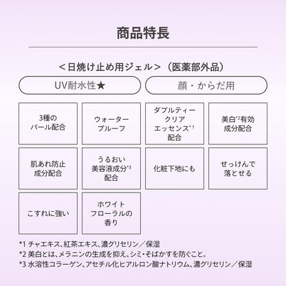 【医薬部外品】アネッサ(ANESSA) ブライトニングUVジェル NA 90g SPF50+ PA++++｜トーンアップ・美白ケア・顔体用・化粧下地OK 日焼け止め