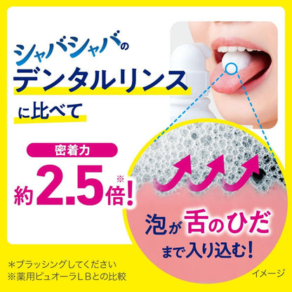 【医薬部外品】ピュオーラ 泡ハミガキ フレッシュミント 110mL 口臭予防 歯周病予防 泡タイプ 液体歯磨き